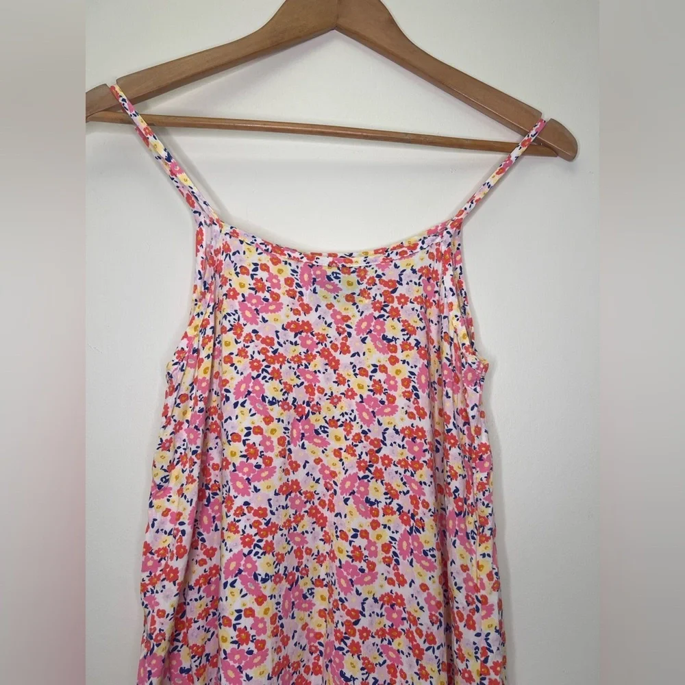 Old Navy Girls Floral Sundress XL 14-16 Pink Spring Summer Dress Cottagecore